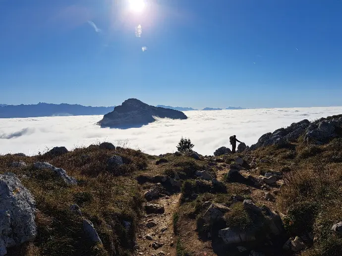 Vue Montagne au dessus du Sappey en Chartreuse